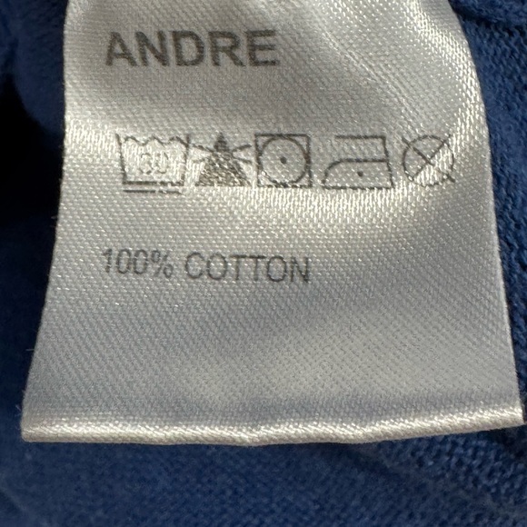 ANDRE Men's Vibrant Blue Zip-Up Sweater - Picture 6 of 8